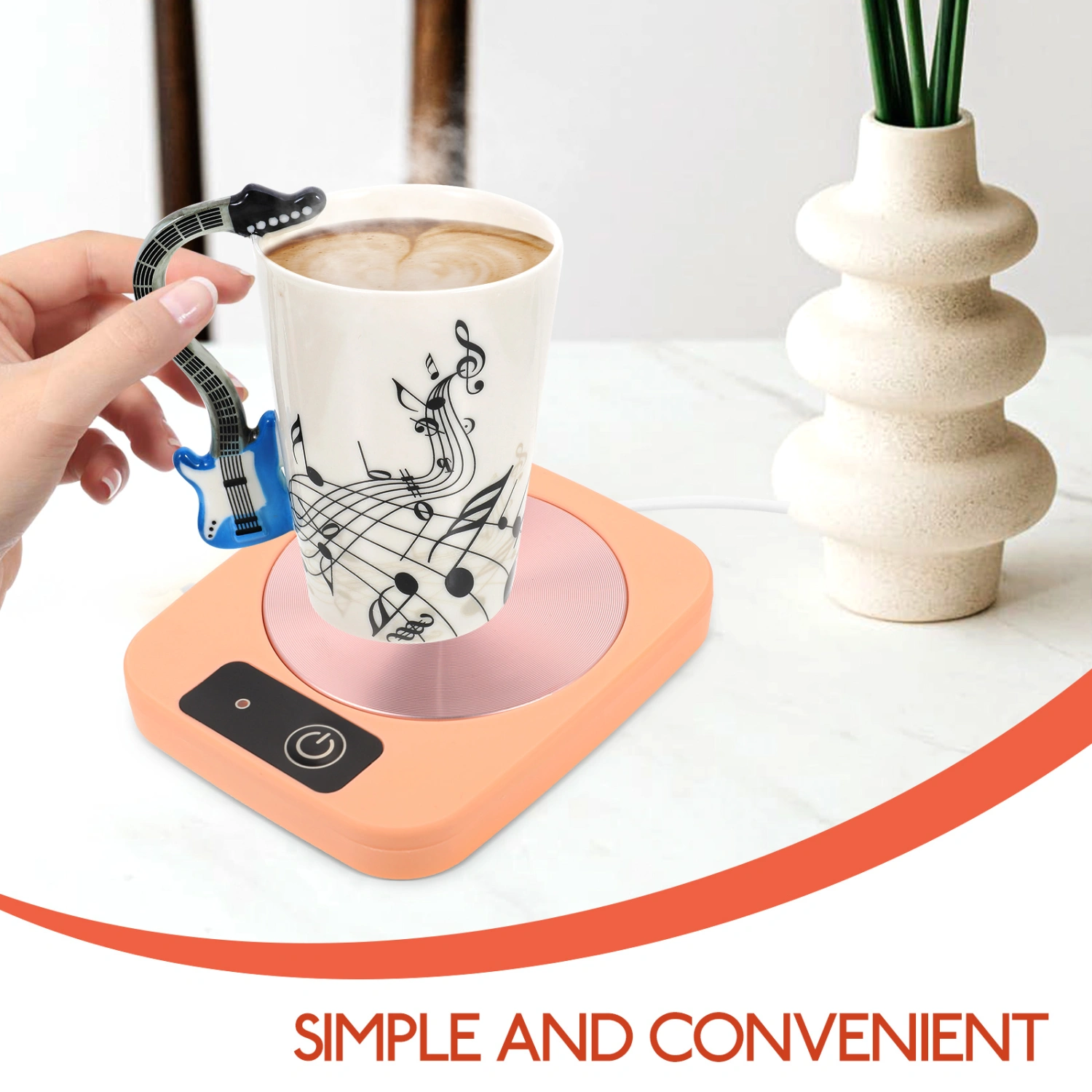 Household Mug Warmer Tabletop Coffee Warmer Practical Water Mug Warmer Heating Cup Plate