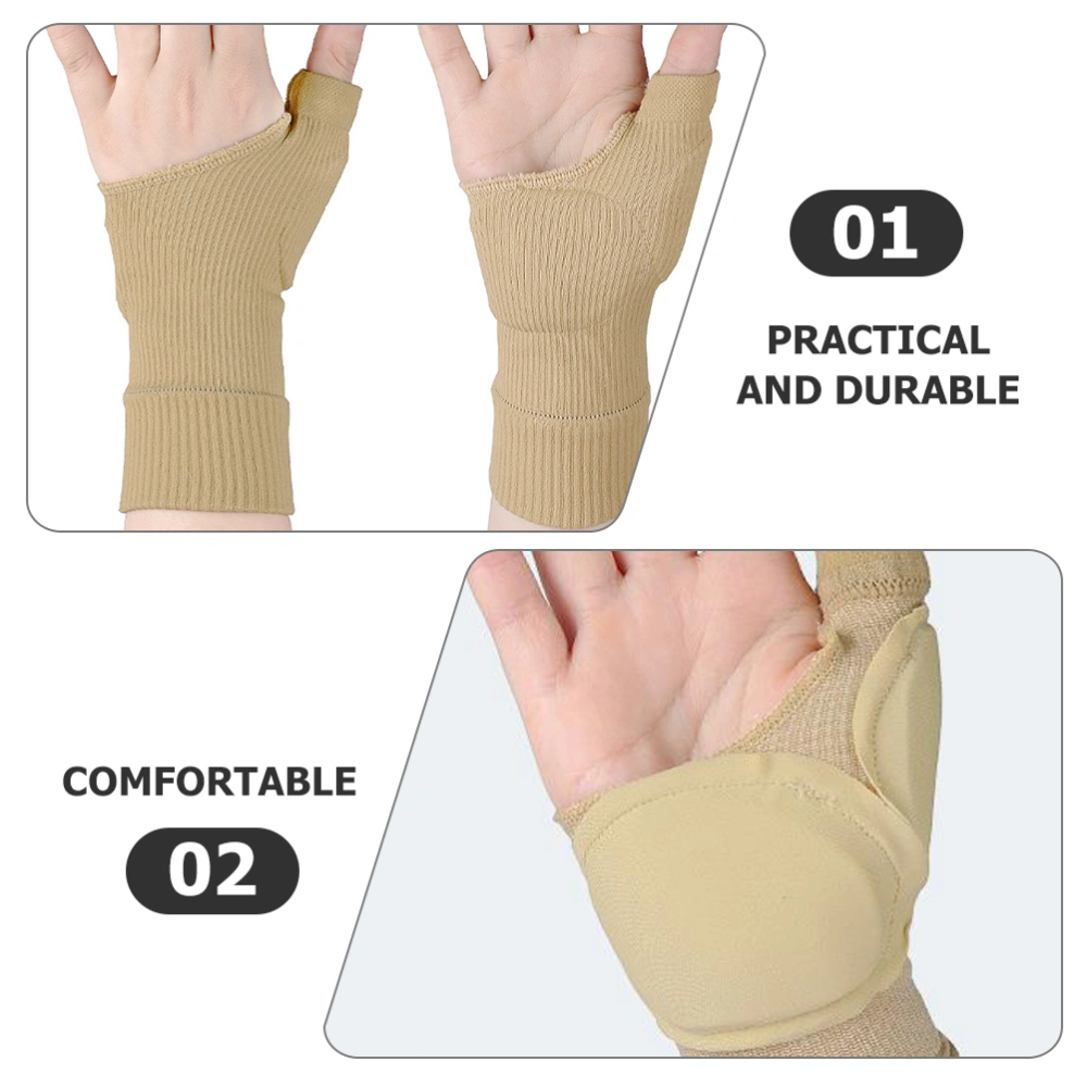 1 Pair Compression Wrist Brace Sports Thumb Stabilizer Breathable Wrist Brace Protector