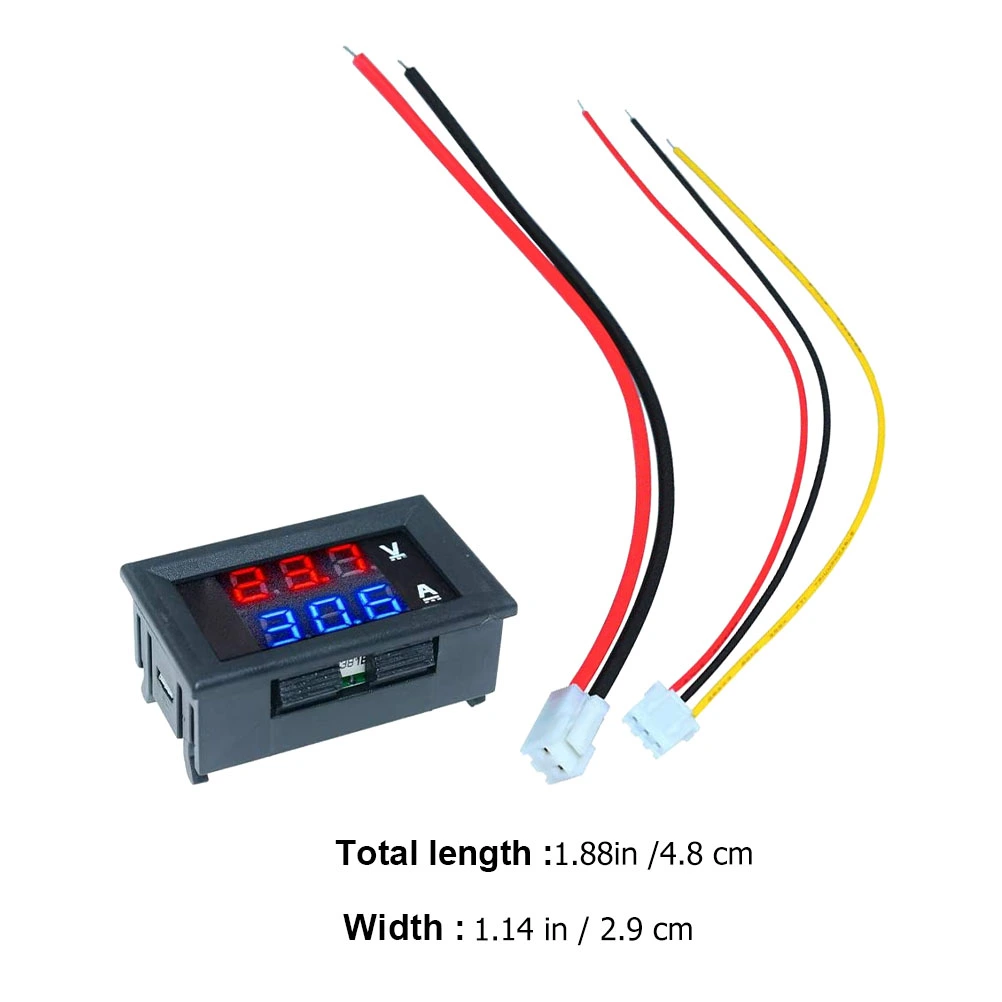 1 Pc 10A Voltmeter Ammeter Voltage Current Tester Monitor Panel Gauge for Car