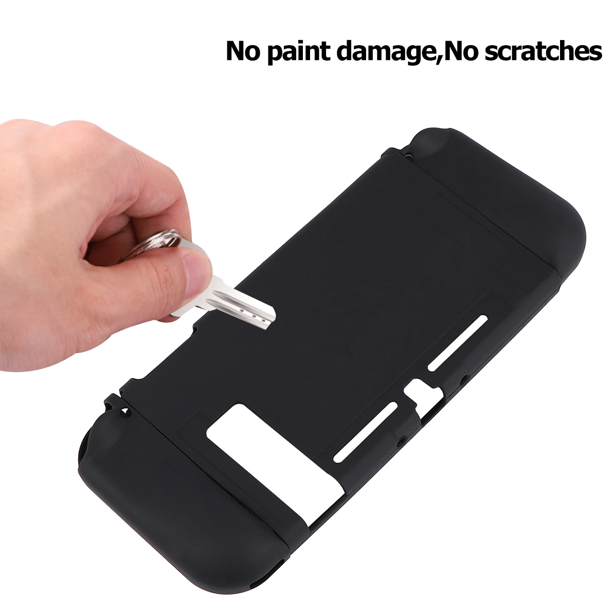 Durable TPU Protective Shell Shockproof Wear-resistant Host Case Compatible for Switch (Black)