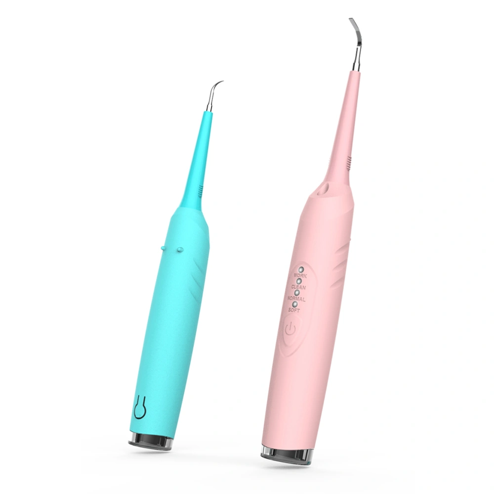 1PC Electric Tooth Cleaner Household Tooth Calculus Cleaning Device Creative Tooth Care Tool Portable Oral Irrigator for Home Use (Pink)