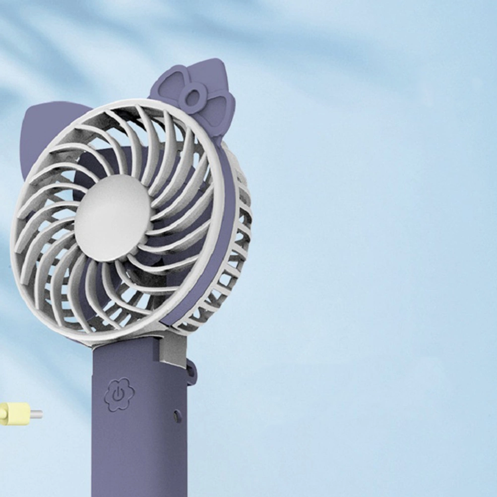 1Pc USB Office Handheld Fan Portable Fan Versatile Fan Rechargeable Handheld Fan for Dorm Office Home (Color Mixing)