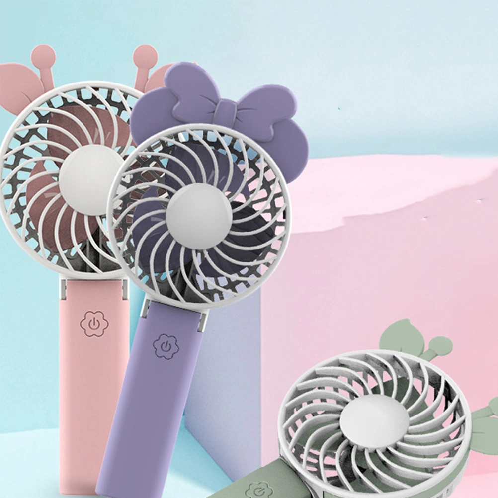 1Pc USB Office Handheld Fan Portable Fan Versatile Fan Rechargeable Handheld Fan for Dorm Office Home (Color Mixing)