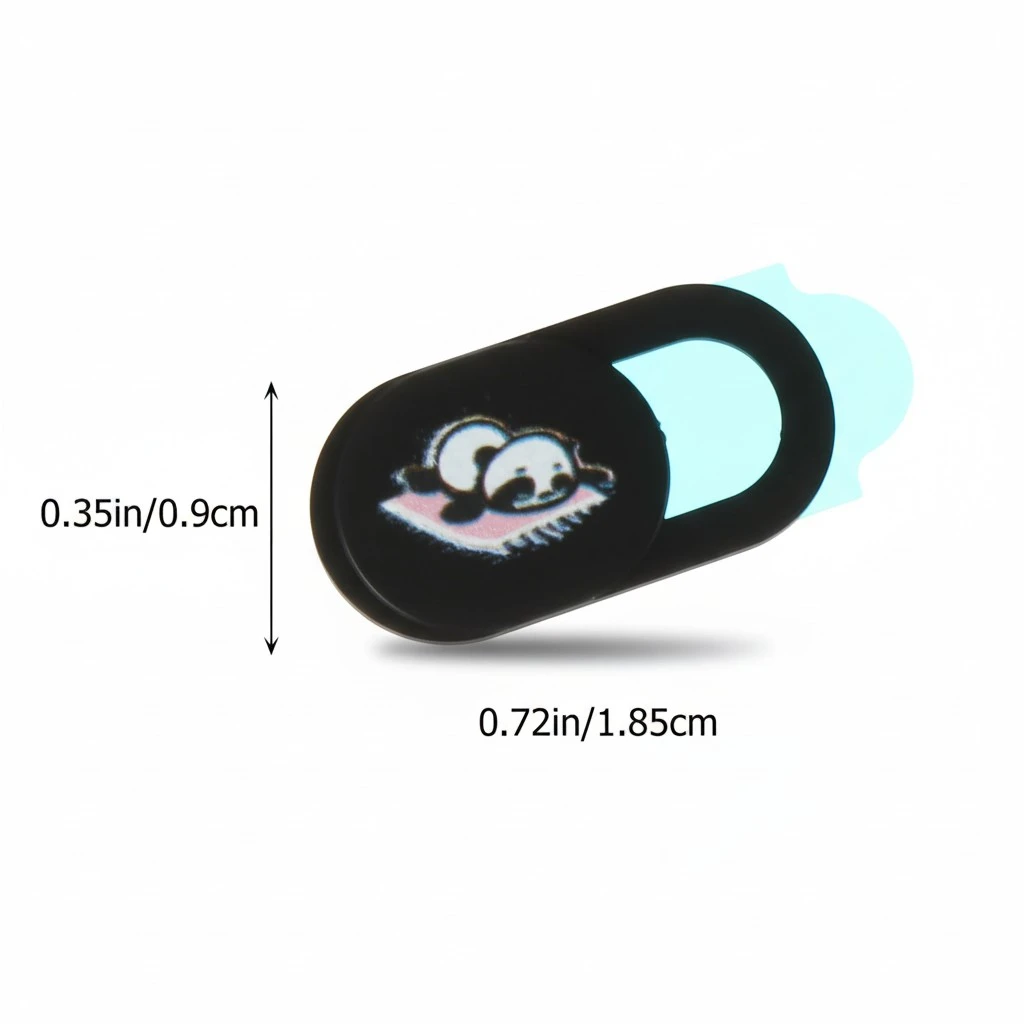 3pcs Camera Cover Slide Panda Pattern Privacy Protection Webcam Cover Slide