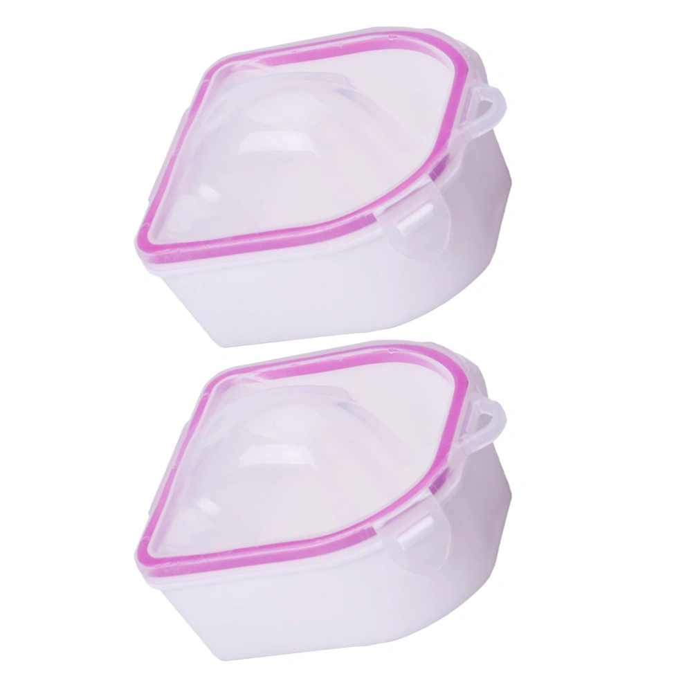 2pcs Manicure Bowl Nail Remover Bowl Nail Polish Remover Nail Soaking Bowl