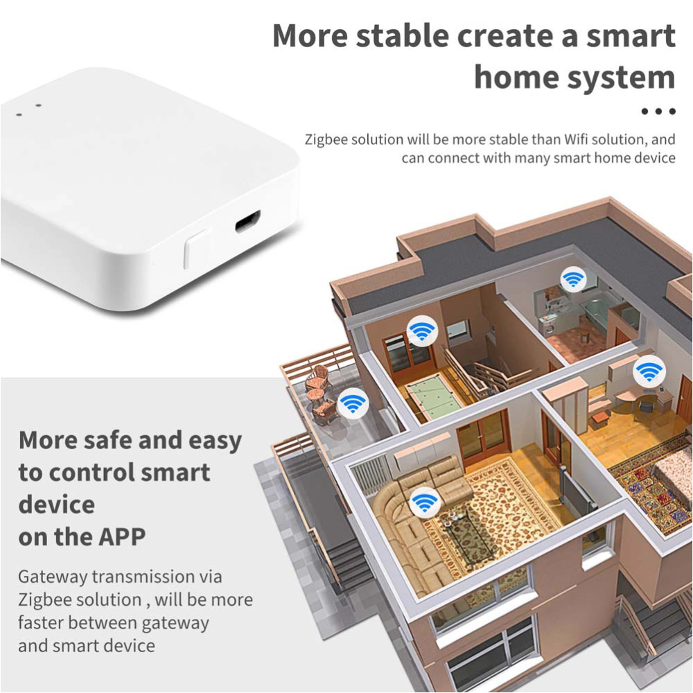 1pc Practical Wireless Central Hub Smart Hub Device Smart Home Control Center