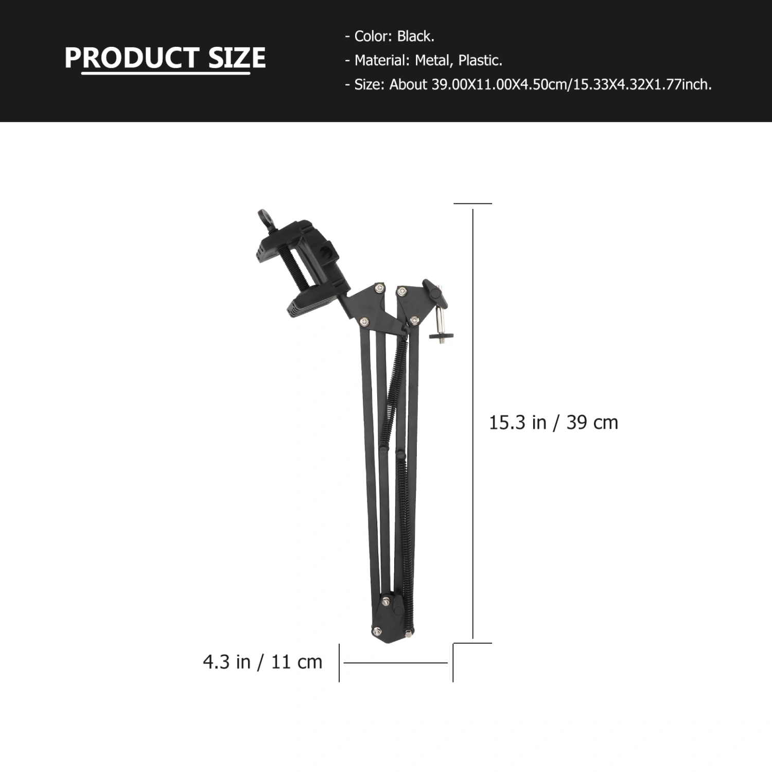 1pc Lazy Cell Phone Stand Camera Stand Camera Photography Bracket (Black)