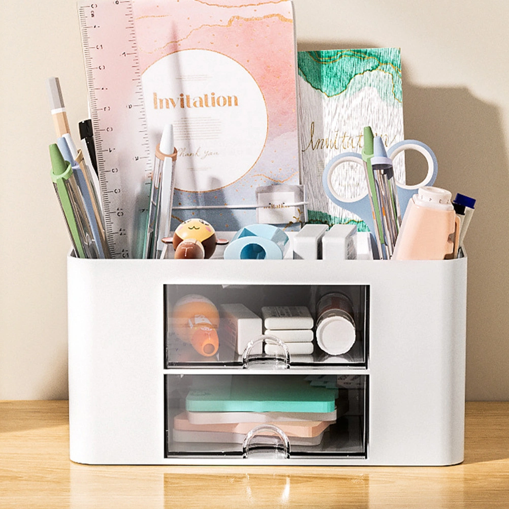 Desktop Stationery Organizer Sundries Organizing Box Bedroom Cosmetics Storage Box