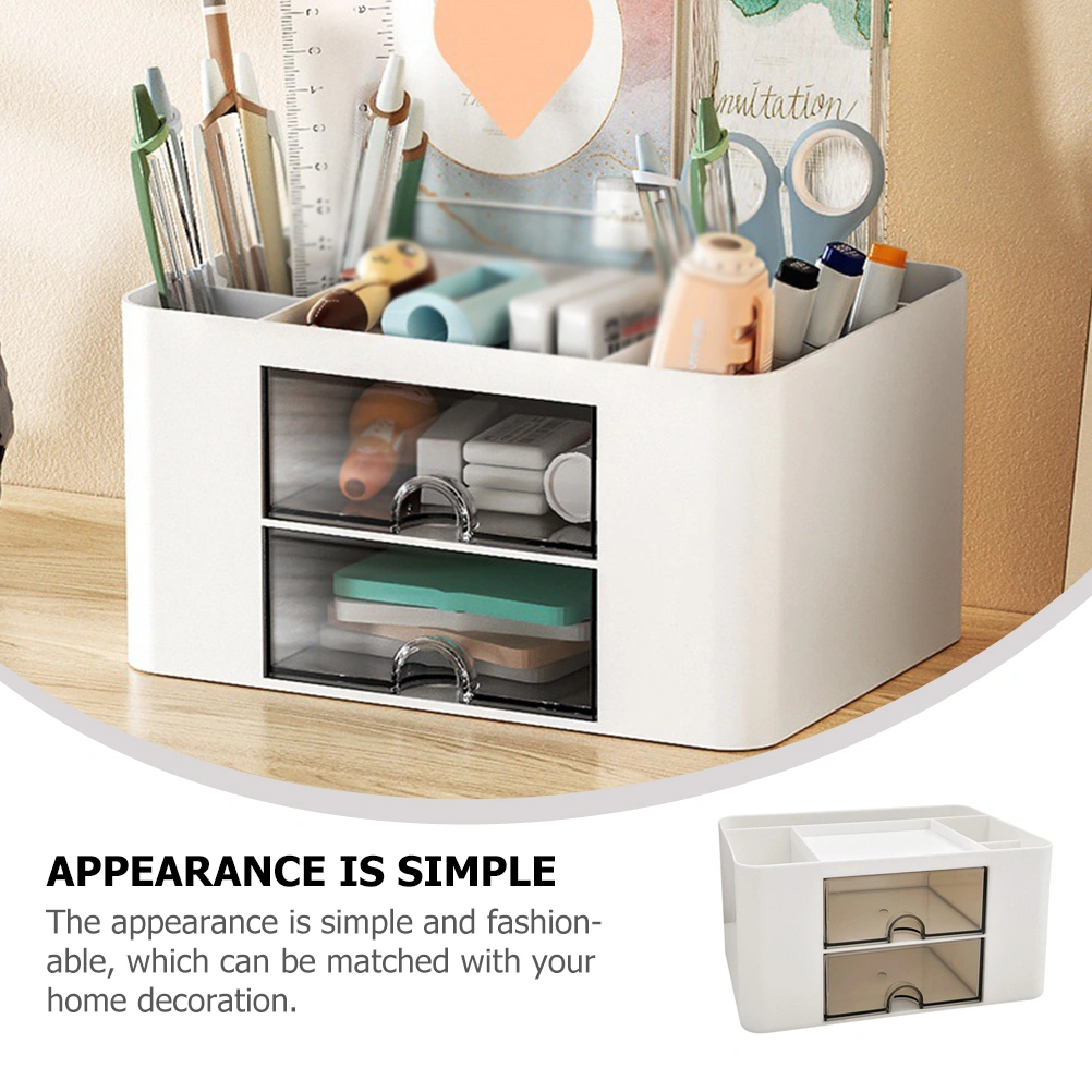 Desktop Stationery Organizer Sundries Organizing Box Bedroom Cosmetics Storage Box