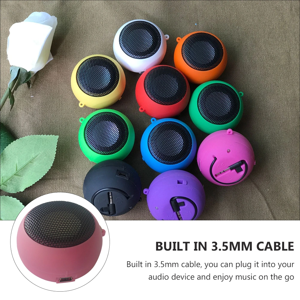 USB Rechargeable Wired Speaker with 3.5mm AUX Input for Laptop Phone Tablet