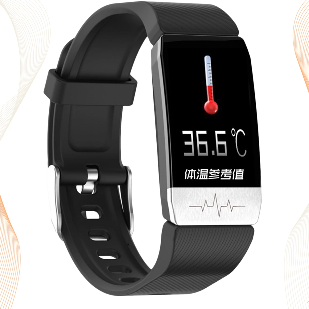 Smart Wristband Practical Blood Pressure Wristband Heart Rate Activity Fitness Smart Bracelet (Black)