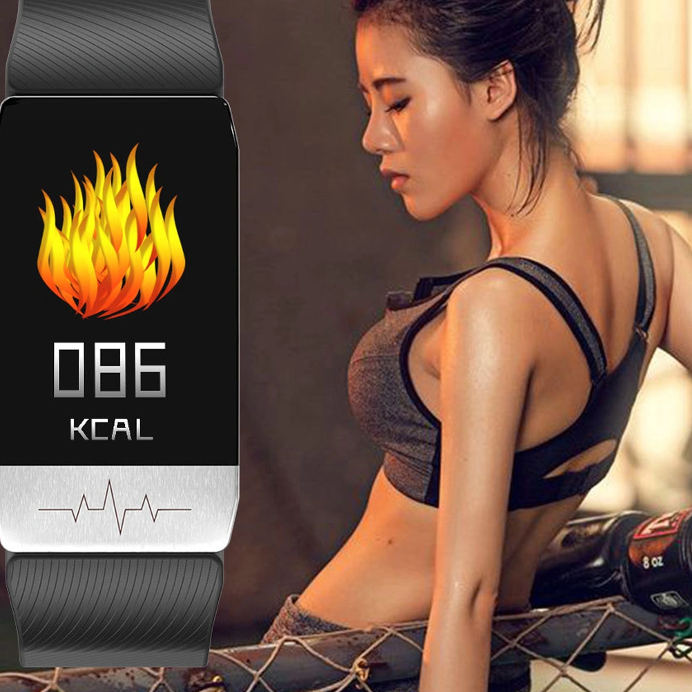 Smart Wristband Practical Blood Pressure Wristband Heart Rate Activity Fitness Smart Bracelet (Black)