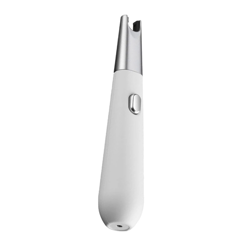 Mini Windproof Cigarette Lighter USB Rechargeable Flameless Lighter Cigar Lighter (White)