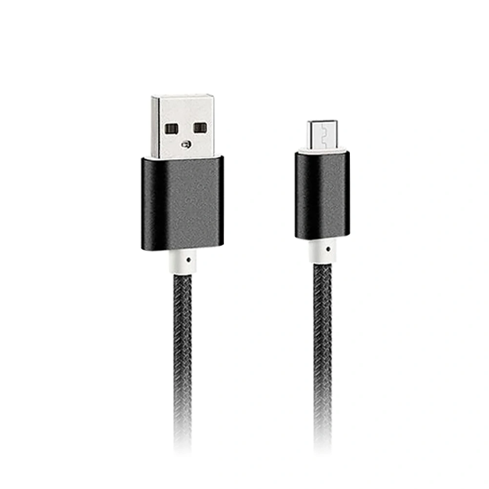 3m Nylon Braided Micro USB Cable Charging Cable Extra Long Tangle-Free Cable for Android (Black)