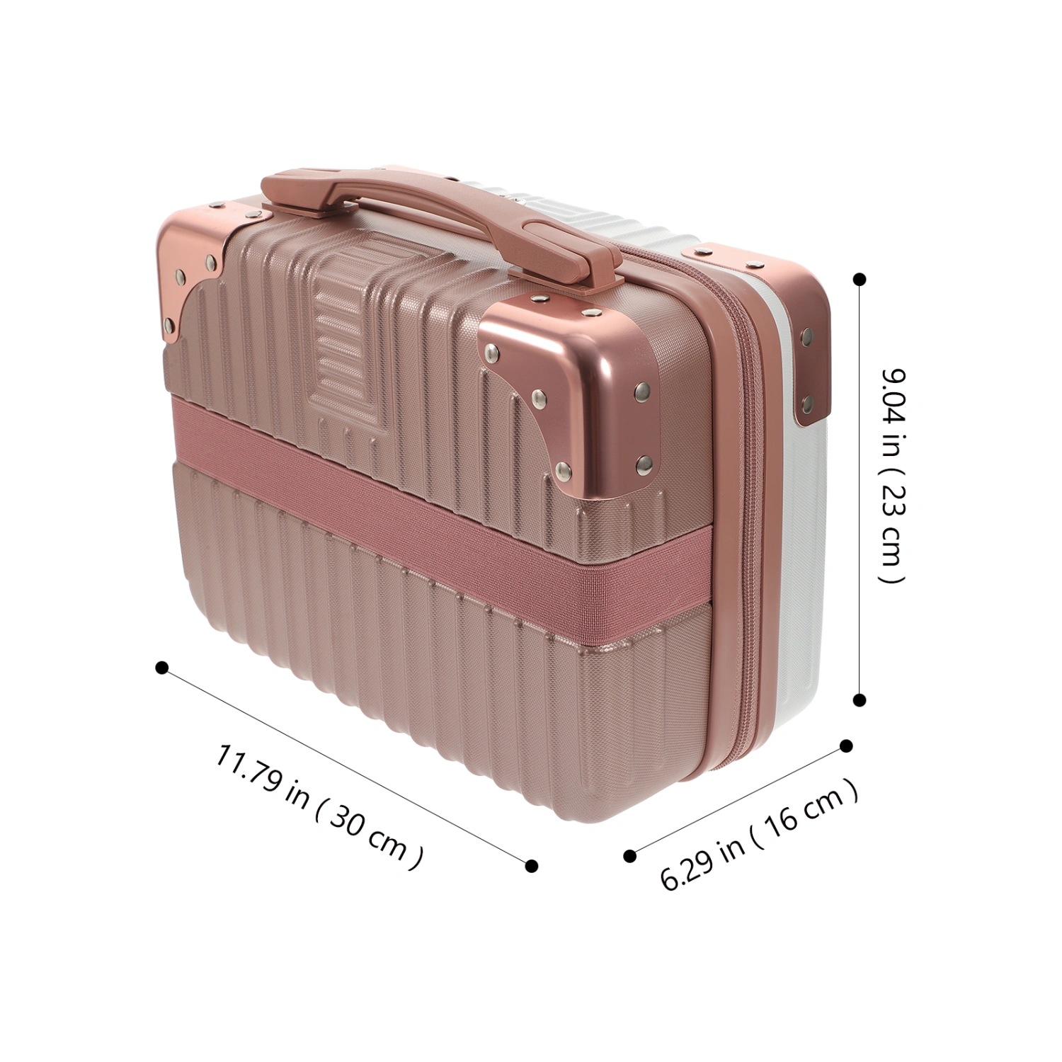 1Pc Handheld Suitcase Portable Makeup Storage Case Toiletries Case for Traveling
