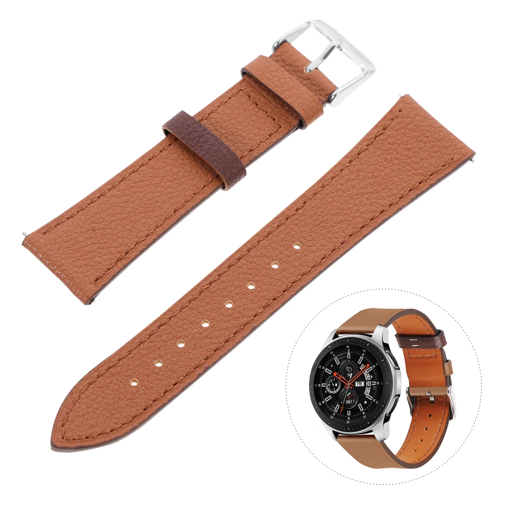 1 Pc Durable PU Watch Band Replaceable Watch Straps Compatible for Galaxy