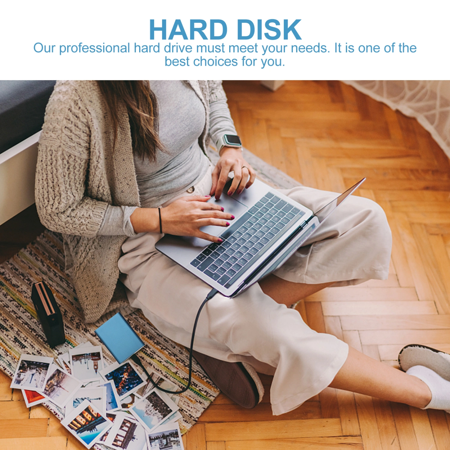 1pc Mobile SSD Mini Expansion Hard Disk Portable Hard Drive External Hard Drive