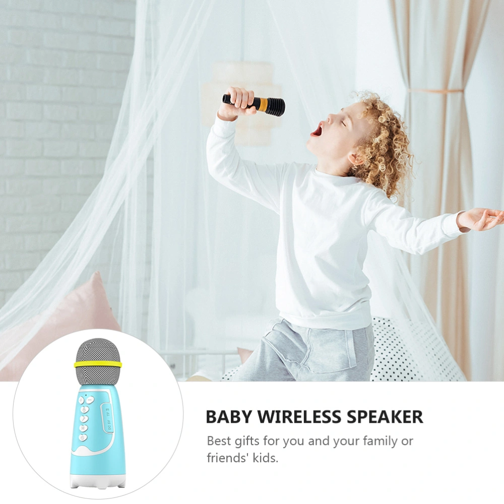 Children Wireless Microphone Karaoke Microphone Kids Baby Wireless Speaker