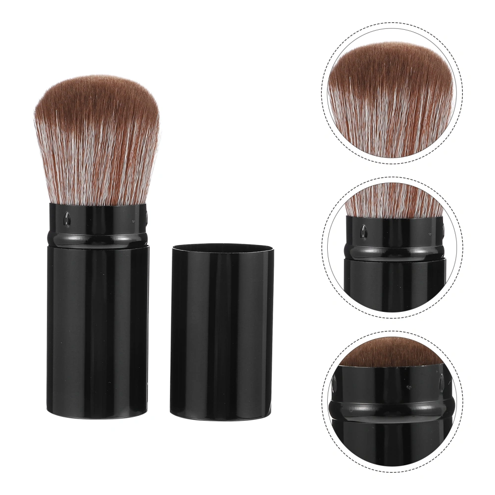 Retractable Loose Powder Brush Multipurpose Blush Brush Portable Makeup Tool