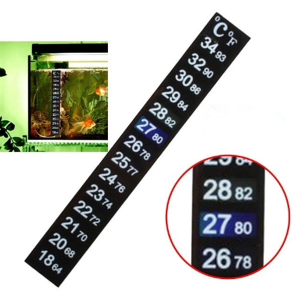 6pcs Traditional Stick-on Digital Temperature Thermometer Strip Degree Celsius System Display