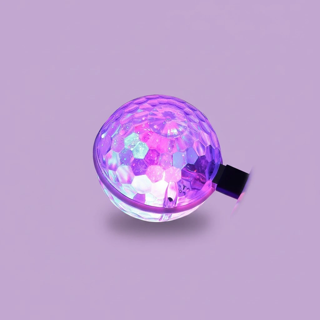 1Pc USB Mini Disco Lights Portable Light USB Powered LED Stage Ball DJ Lighting