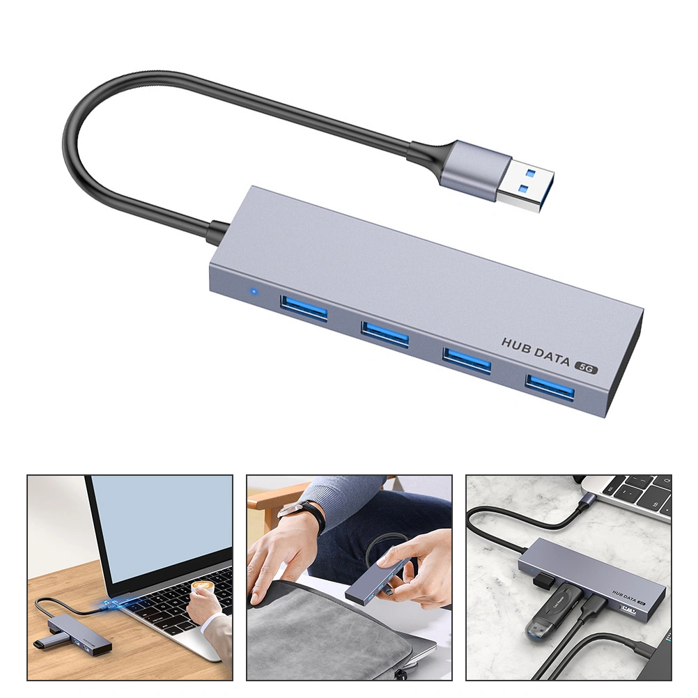 USB Hub 4-port Multifunction Hub Laptop USB 3.0 Port Data Transfer USB Hub