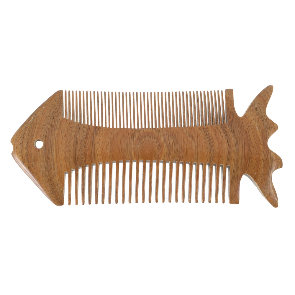 Fish Shape Wood Comb Natural Sandalwood​ Comb Portable Sandalwood​ Comb