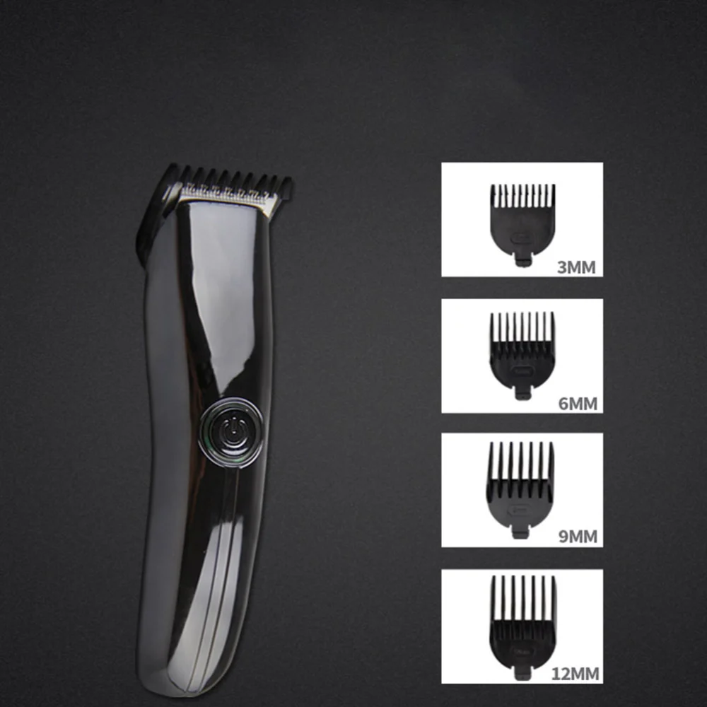 1PcUSB Hair Clipper Electric Razor Whole Body Washed Electric Razor Portable Barber Tools Special Hair Trimmer(Black)