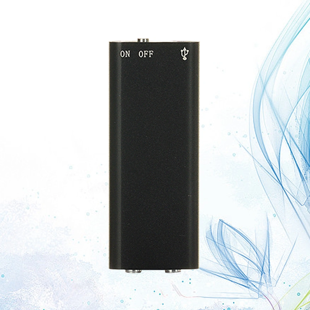Mini Digital Voice Audio Recorder Dictaphone for Lectures Meetings Interviews Telephone Conversation Recording (Black)