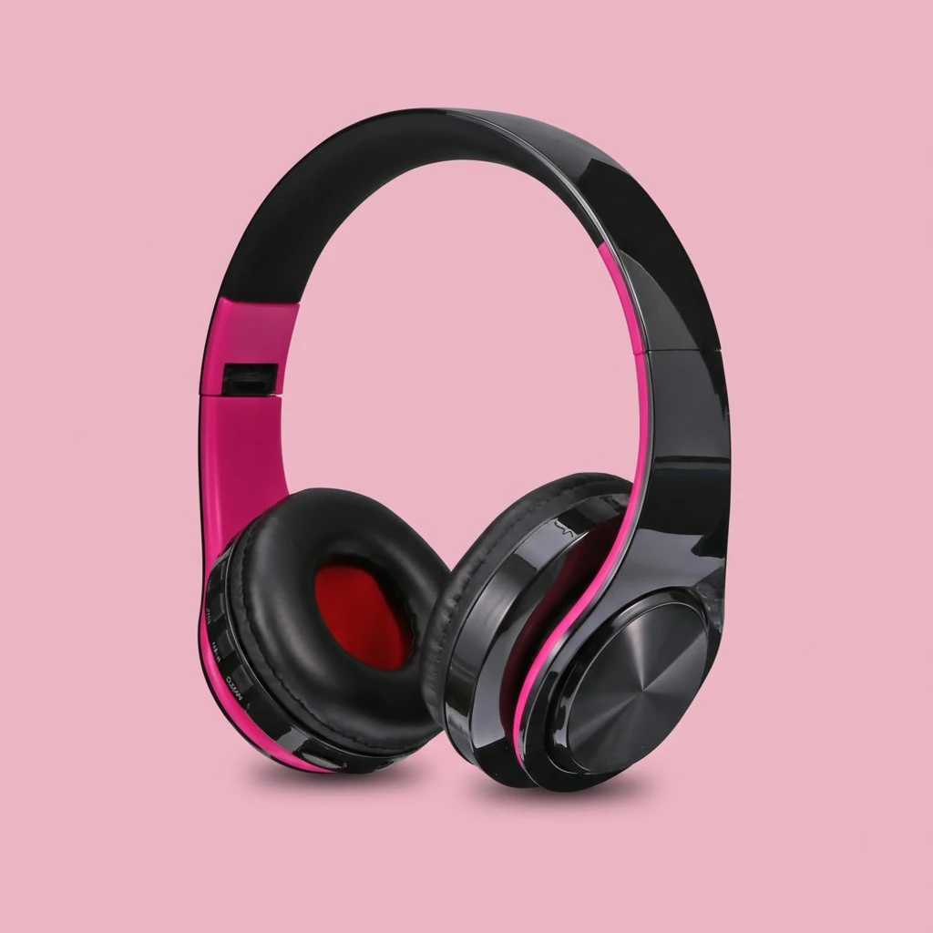 Wireless Headset Adjustable Foldable Headphone Noise Reduction Headphone