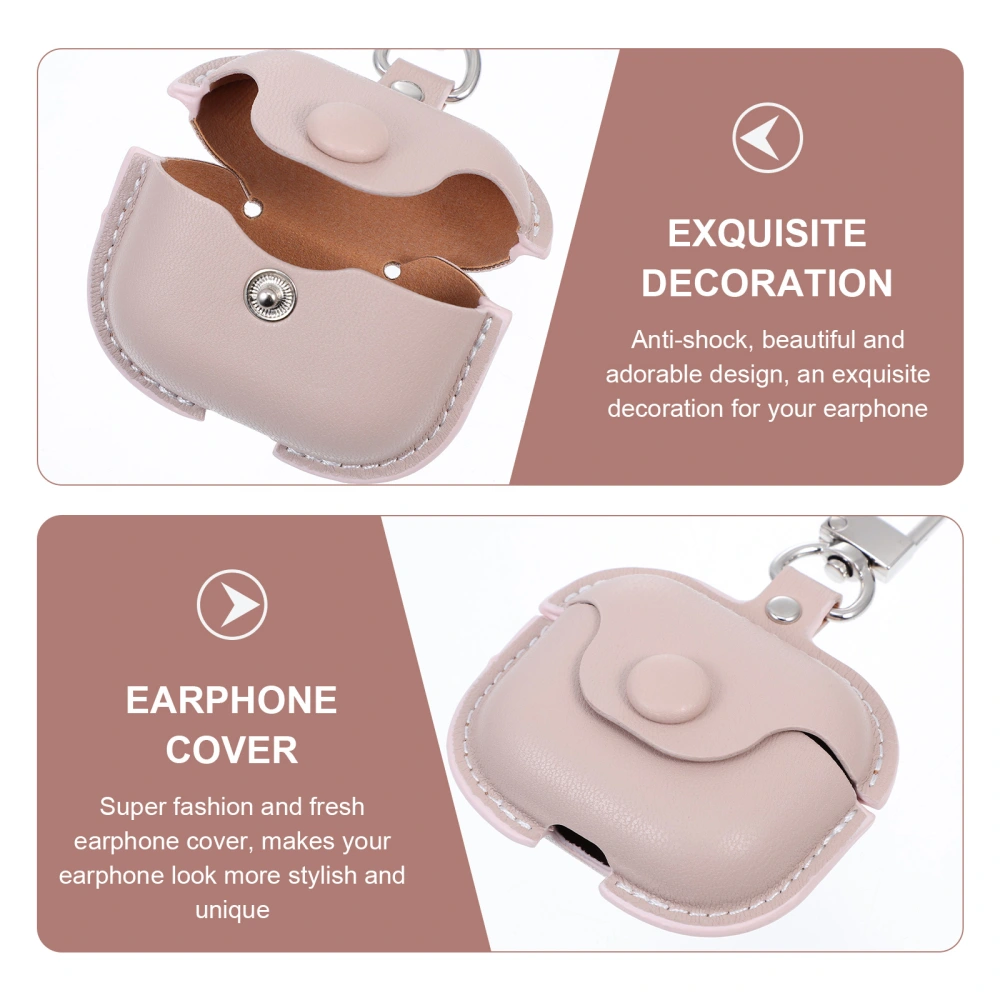 Wireless Earphone Protective Case Imitation Leather Earphone Cover Compatible for Airpods 3rd Generation