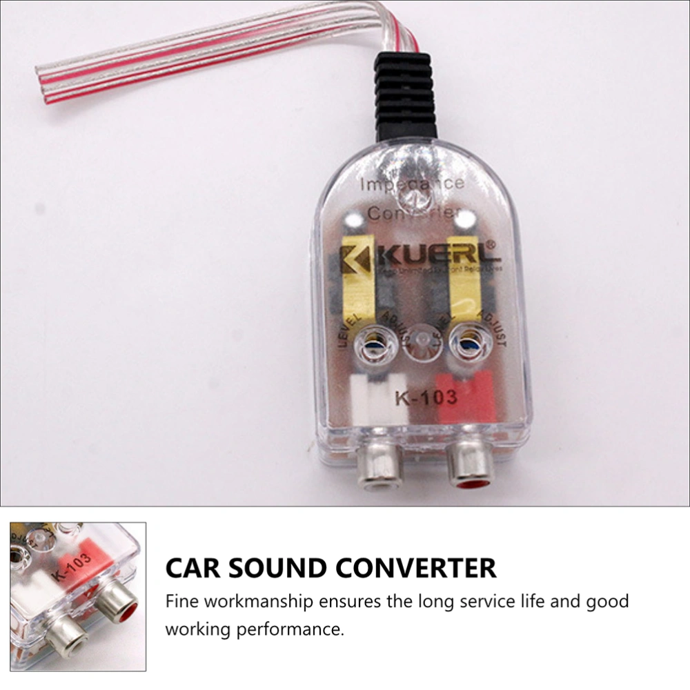 2pcs Car Audio Converters High Frequency to Low Frequency Converter Devices