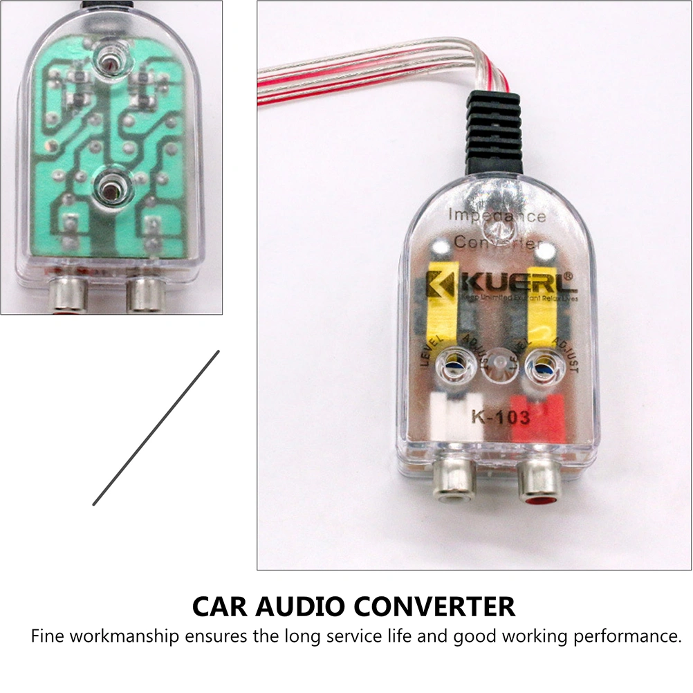 2pcs Car Audio Converters High Frequency to Low Frequency Converter Devices