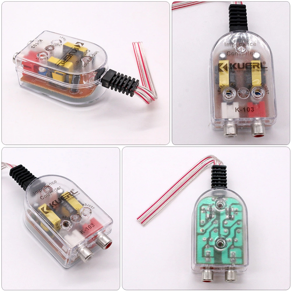 2pcs Car Audio Converters High Frequency to Low Frequency Converter Devices