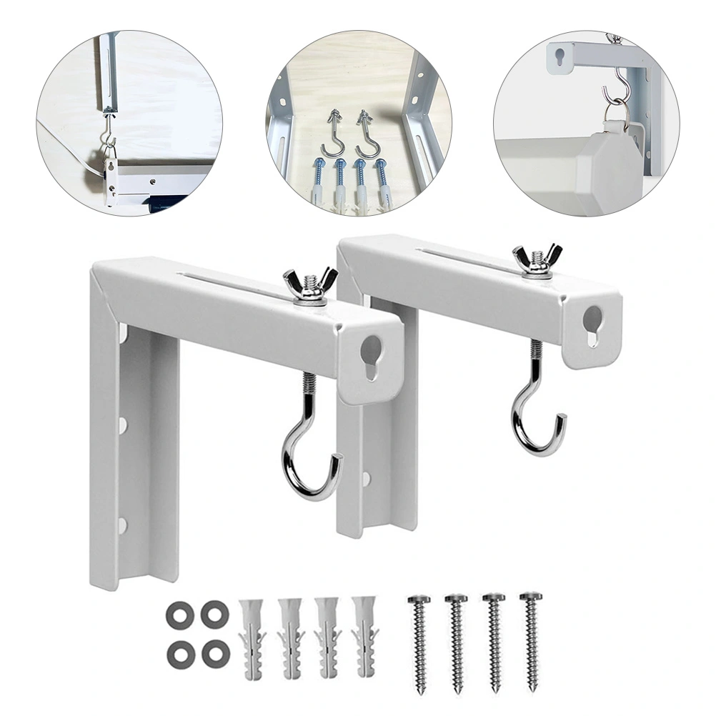 2pcs Projector Screen Ceiling Mounts Mounting Hook Brackets for Projection Screen