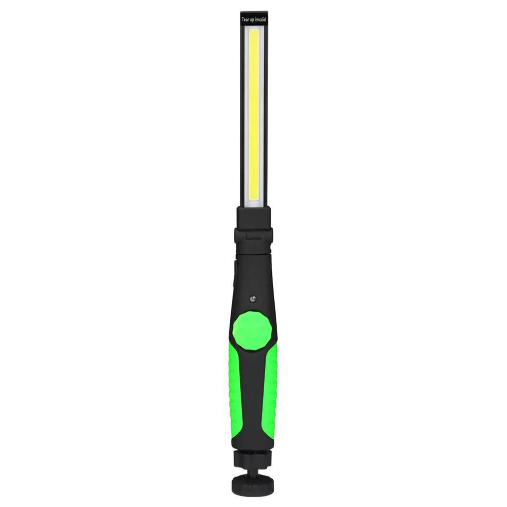 Multifunction COB LED Rechargeable Magnetic Work Light Rotatable Car Inspection Repair Flashlight Torch (Green)