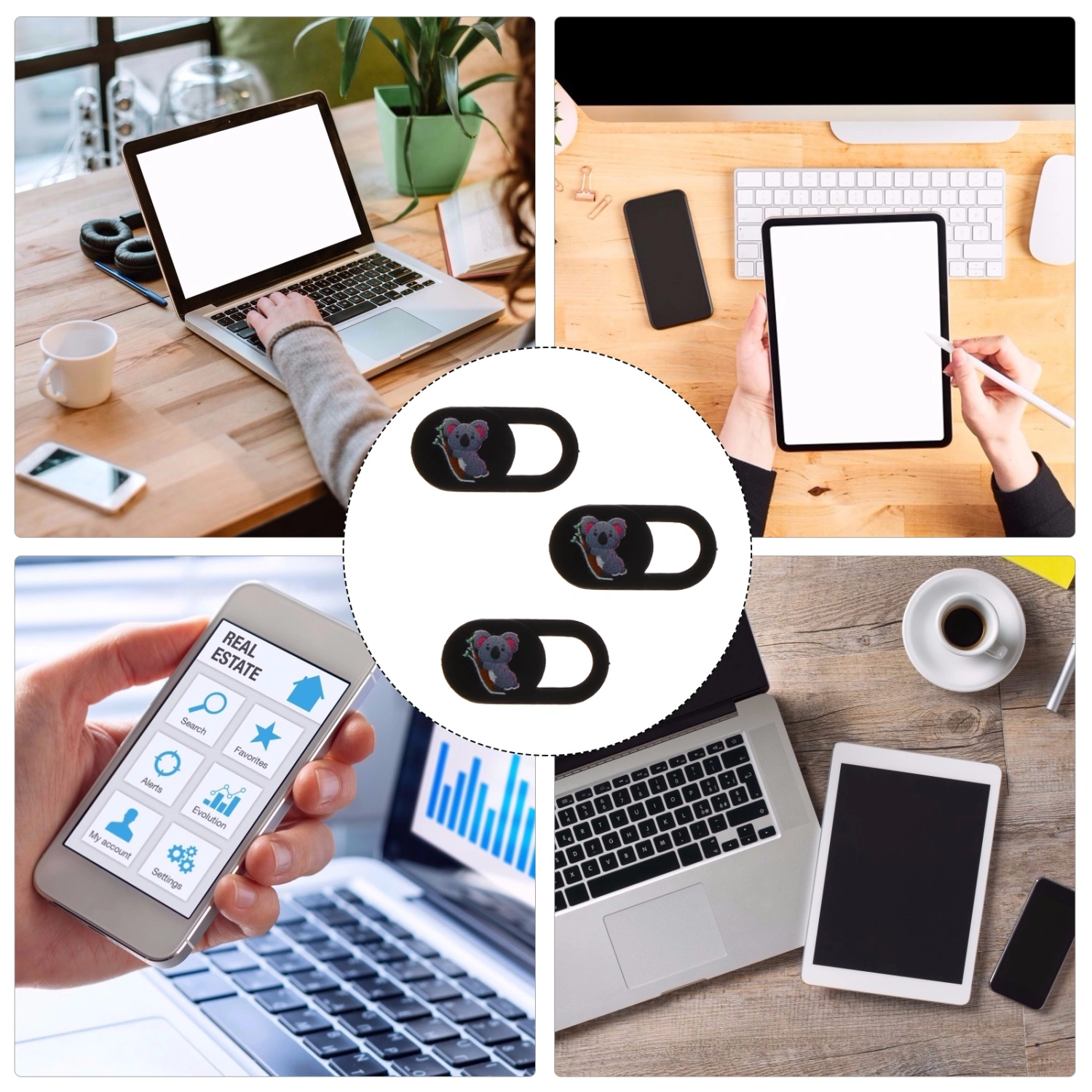 3pcs Webcam Cover Slide Laptop Camera Cover Slide Blocker for Computer Tablet