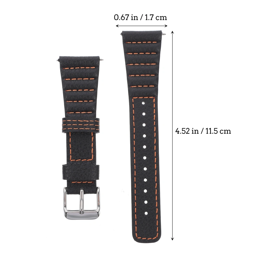 1 Pc Watch Strap Leather Watchband Durable Watchband Compatible with Fitbit