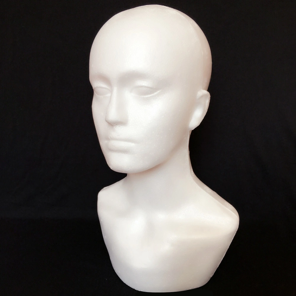 Mannequin Head with Male Face Model Display Stand Model Wig Hats Holder