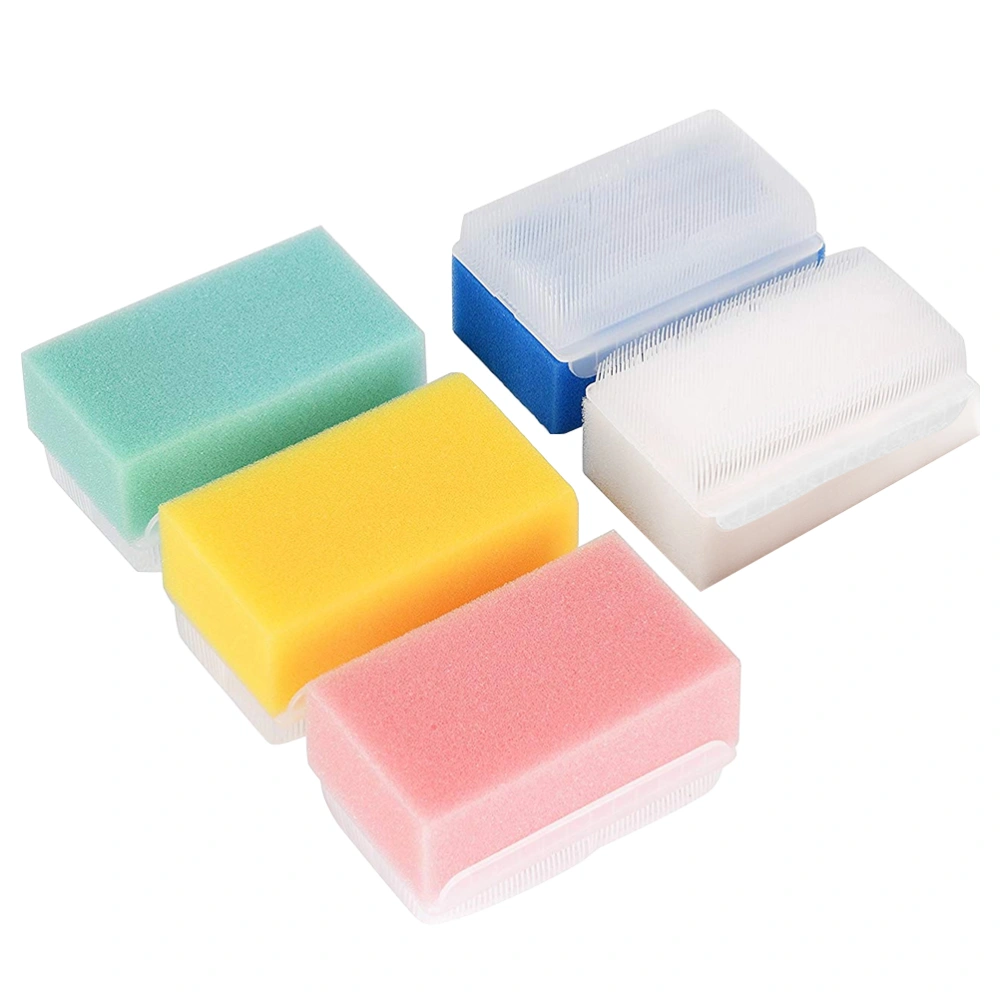 5Pcs Tactile Sense Trainers Shower Sponge Brush Touch Training Brushes Colored Bathing Brush Body Massager for Baby