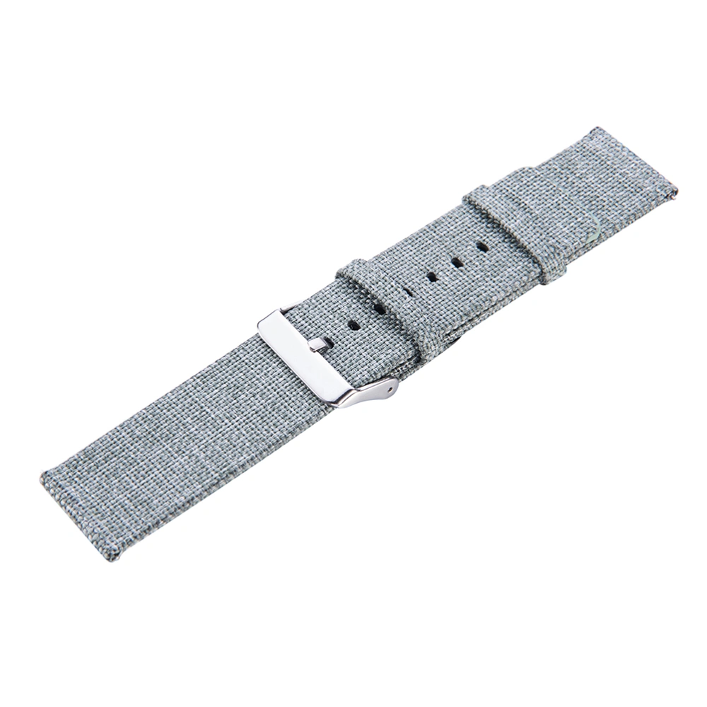 1pc Watch Band Watch Replacement Strap Nylon Canvas Watchband Wristband Compatible for Watch 46mm (Green)