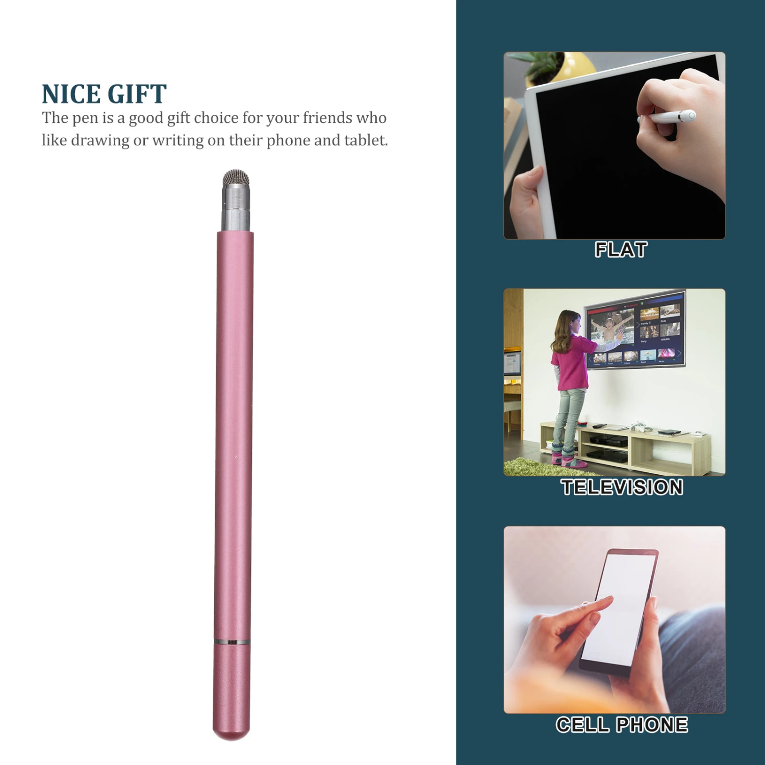 Universal Stylus Pen Tablet Touch Screen Pen Capacitive Writing Pen Black