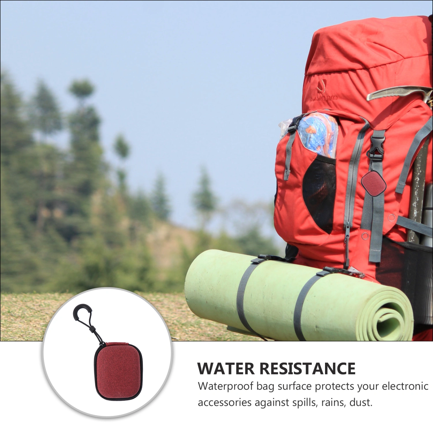 1 Pc Durable Data Cable Bag Waterproof Multipurpose Storage Bag Earphone Bag