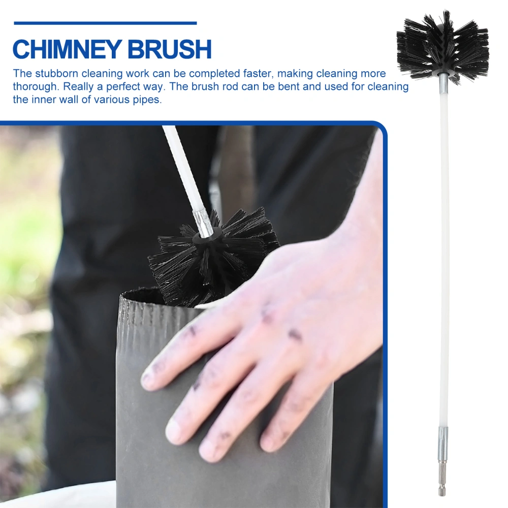 1 Set Dryer Vent Cleaning Brush Duct Brush Cleaner Kit Fireplace Chimney Brushes