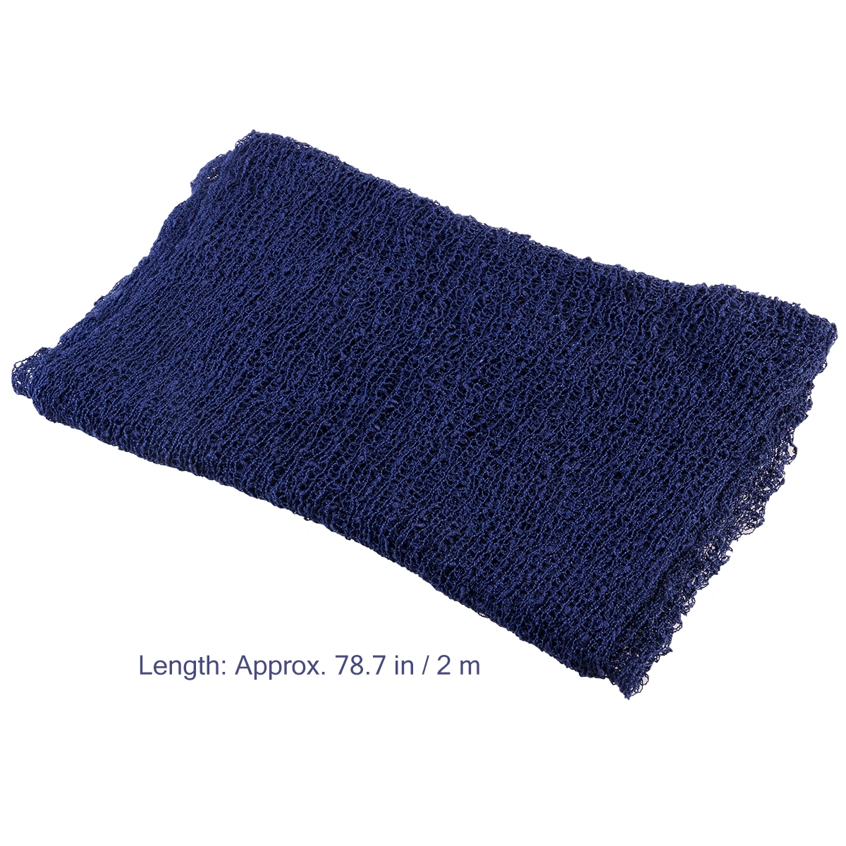 TINKSKY Newborn Baby Photography Photo Prop Stretch Wrap Baby Long Ripple Wrap (Navy Blue)