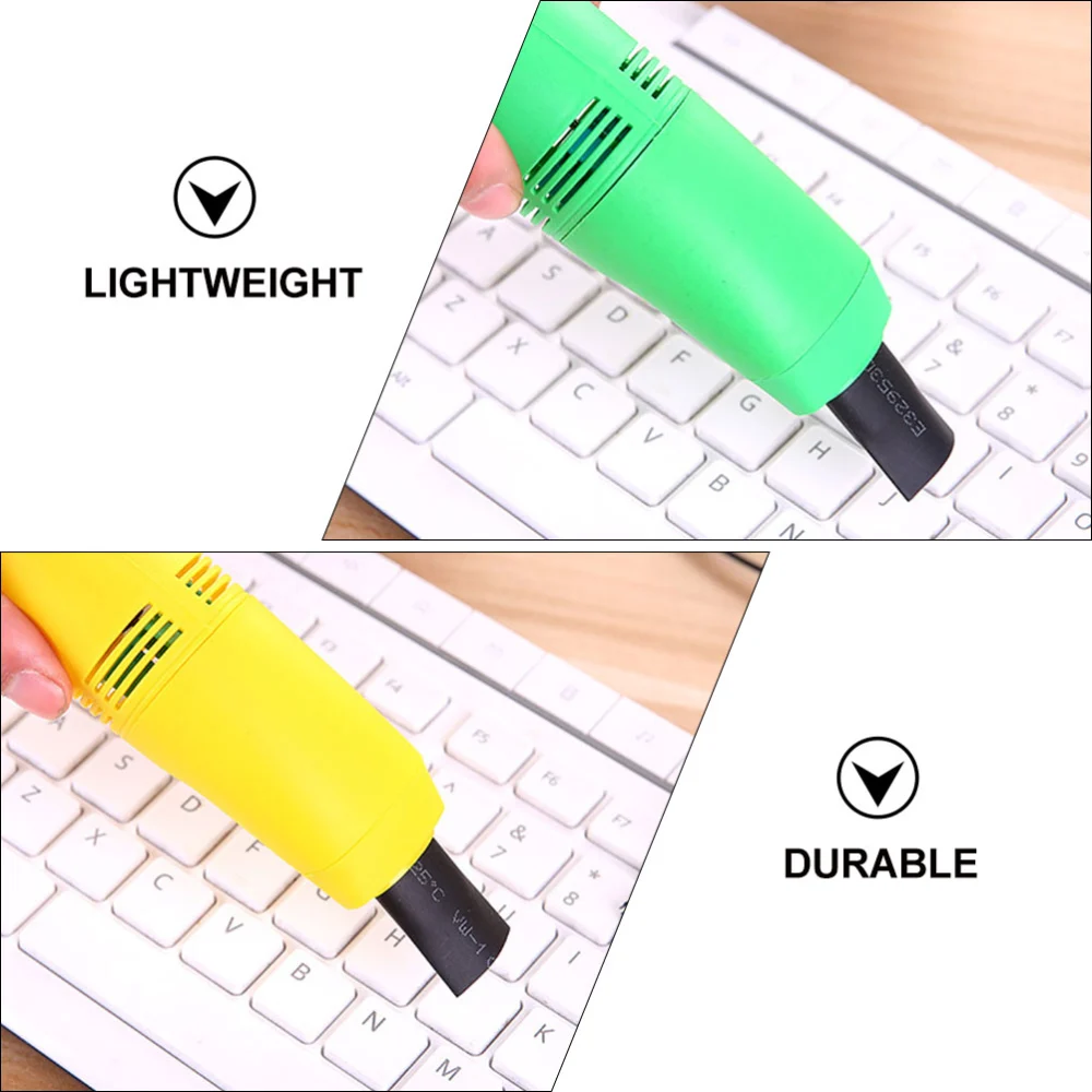 2Pcs Mini USB Keyboard Sweeping Brush PC Keyboard Vacuum Cleaner Random Color