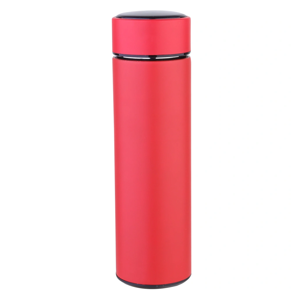 1PC Insulation Cup Smart Display Temperature Cup Portable Thermal Cup Insulated Water Bottle for Home Office School (Red)