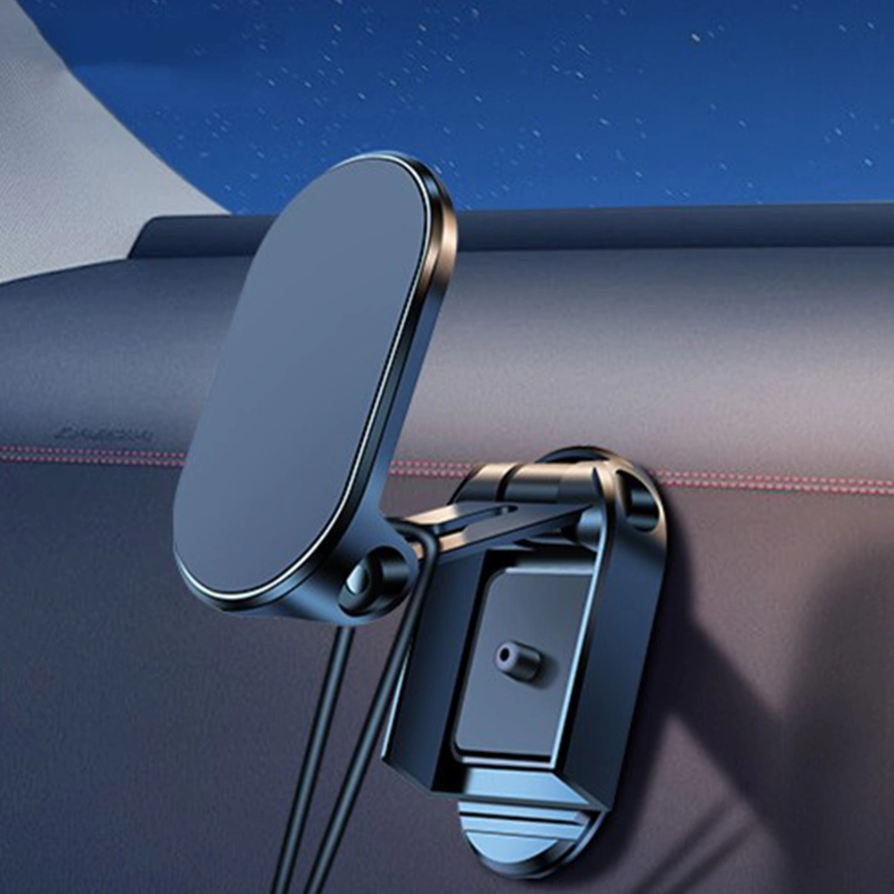 Magnetic Phone Holder For Car Rotatable Alloy Folding Magnetic Car Phone Holder
