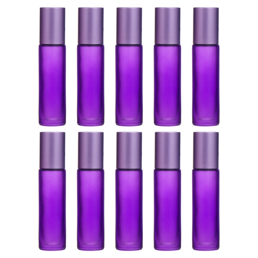 10Pcs 10ml Roll-On Bottles Glass Perfume Bottles Essential Oil Bottles