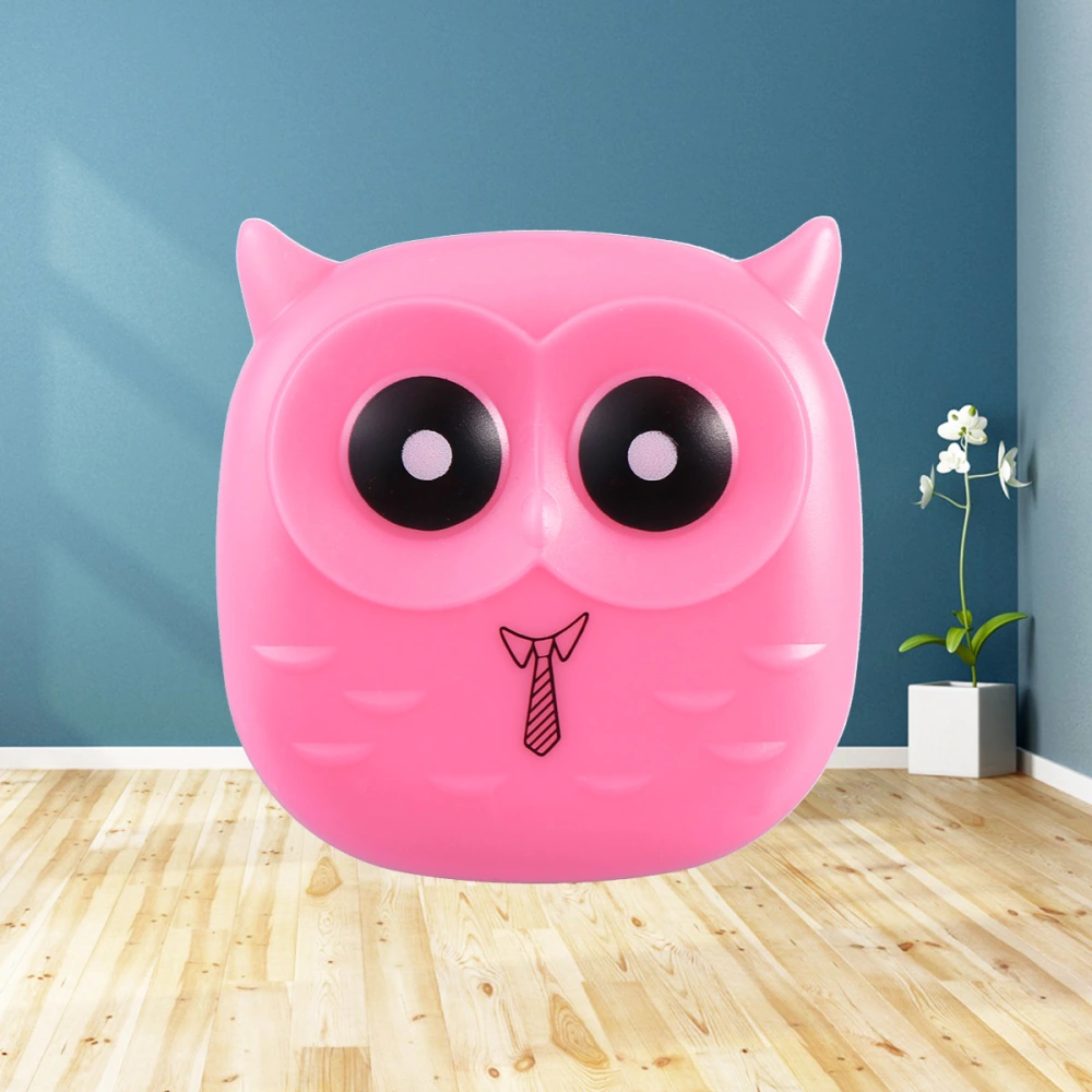 Night Light Owl LED Light Color Night Lamp Nursery Lamp Bedroom Light Home Decoration Baby Bedside for Child Sleep with US Plug (Pink)